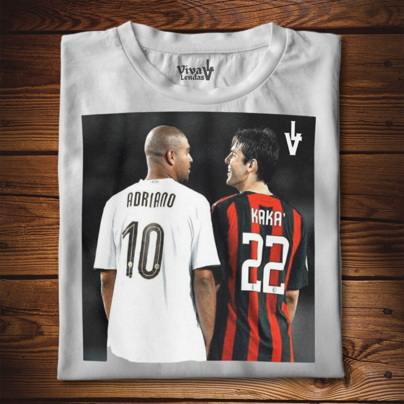 Camiseta Adriano e Kaka