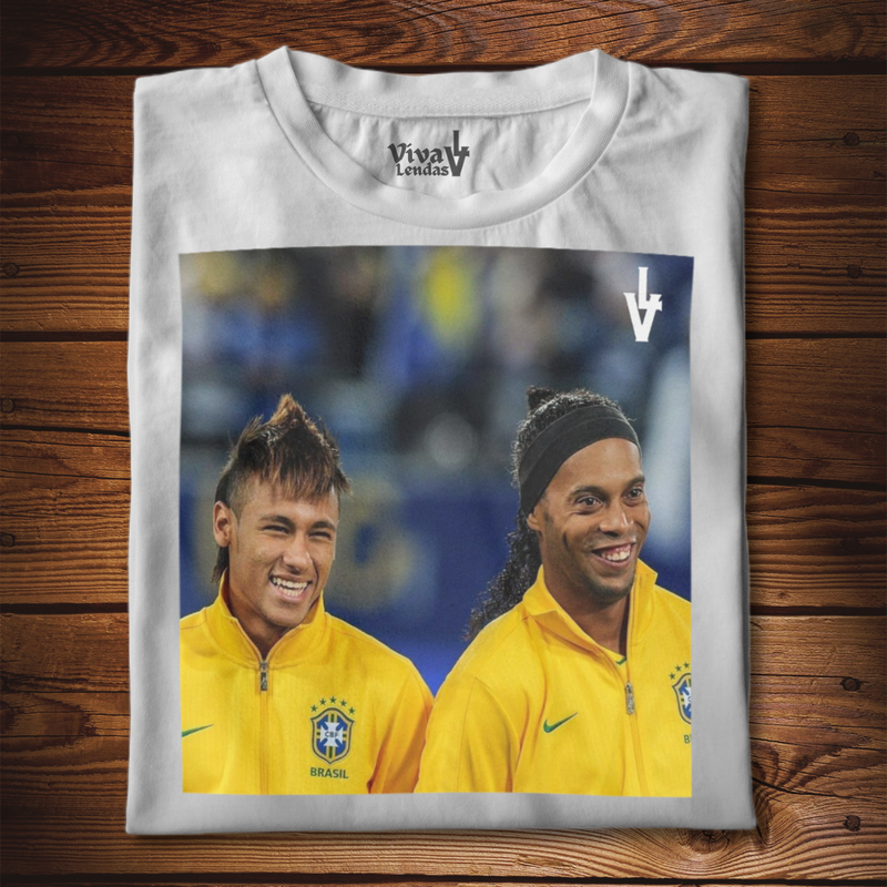 Camiseta Neymar e Ronaldinho