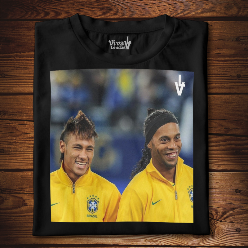 Camiseta Neymar e Ronaldinho